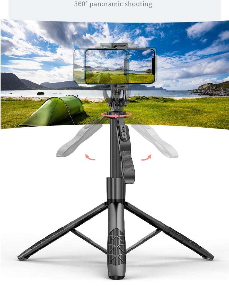 AI auto face tracking gimbal with tripod legs and phone holder