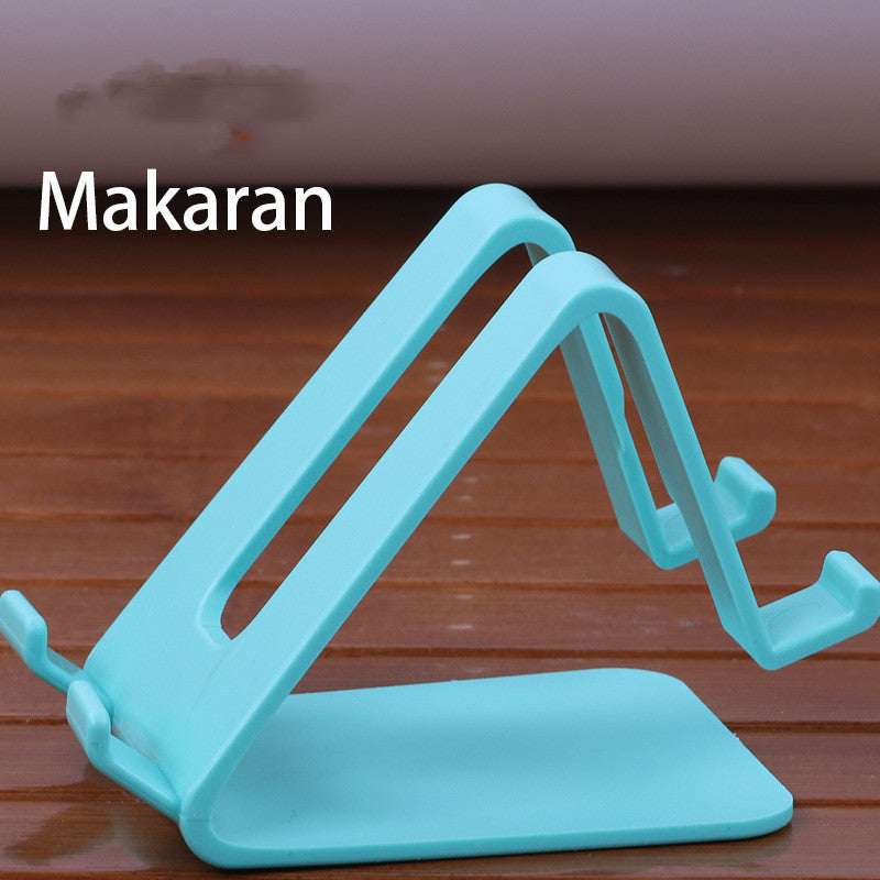 Light blue universal phone and tablet stand with cradle and side support arms