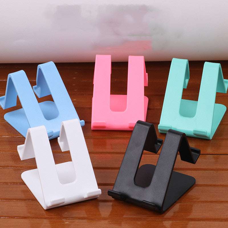 Universal phone and tablet stand, multi-color U-shaped desk holder with angled support